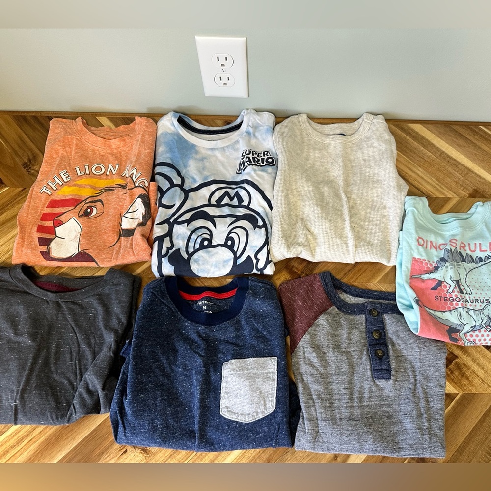 5 and 5t long sleeve shirts